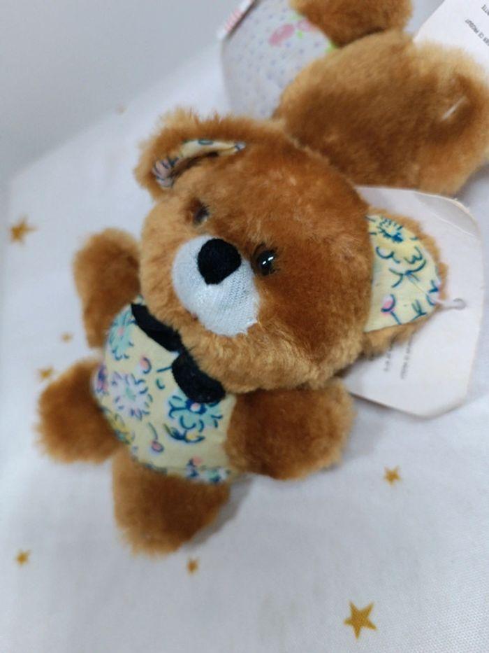 Petit mini small little brun marron Brown Ours peluche Teddy Bear tissu Marki Valmont mf 70 80 - photo numéro 4