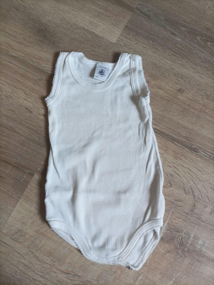 3 body sans manches petit bateau 6 mois - photo numéro 2