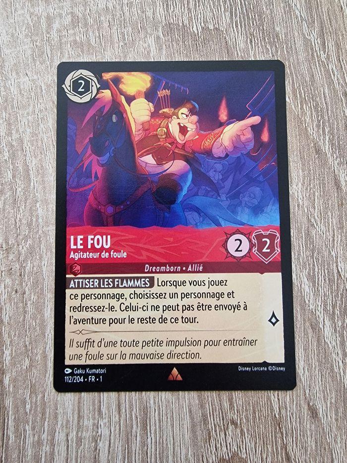 Carte Disney Lorcana Le Fou agitateur de foule 112/204