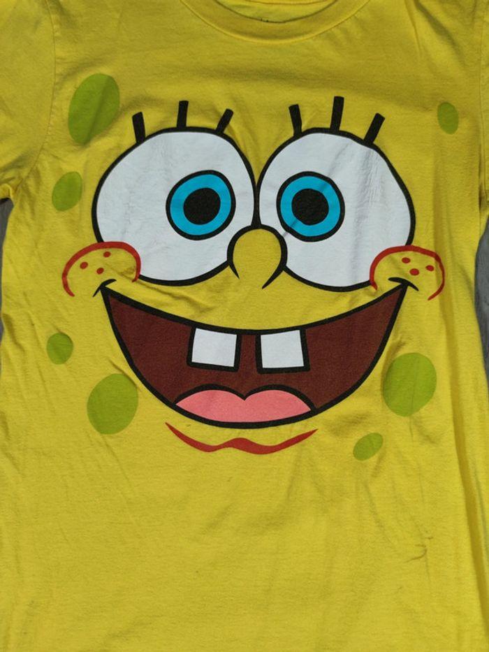 T-shirt Bob l'Éponge Nickelodeon Licence Sponge Bob Squarepants Vintage Jaune Taille S Homme - photo numéro 2