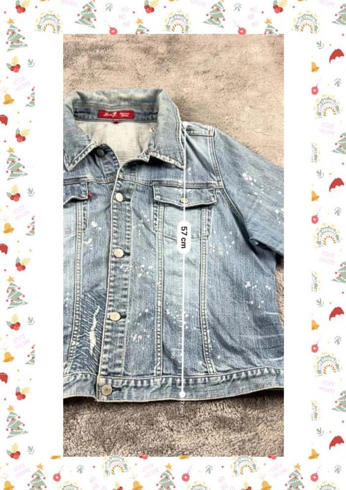 👕 Veste en Jeans vintage y2k Bleu Clair Taille M 👕 - photo numéro 3