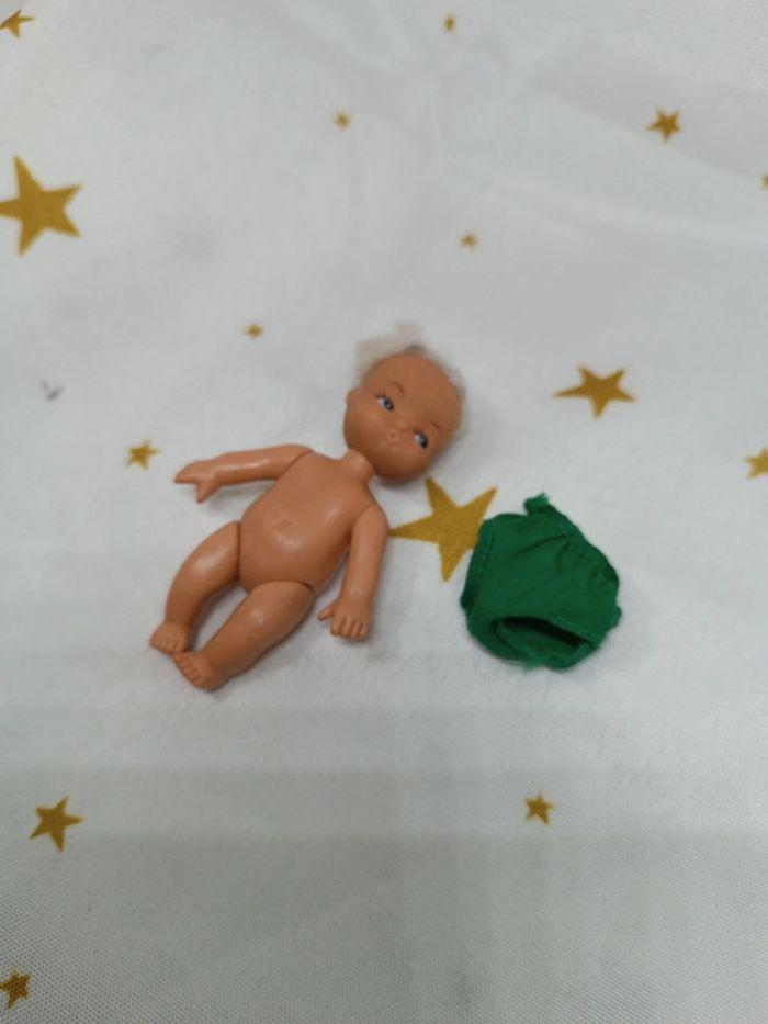 Poupée doll short vert green blond blonde delb 87 delavennat mini little bébé baby enfant kids - photo numéro 3