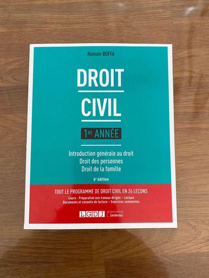 Droit civil 1 ère année