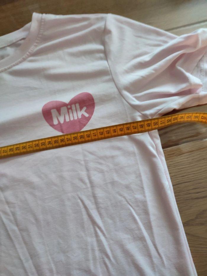 T-shirt tissus doux japonais milk CIO rose pâle 40 - photo numéro 5