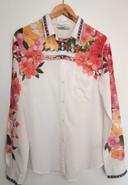 Chemise Desigual blanche fleurie