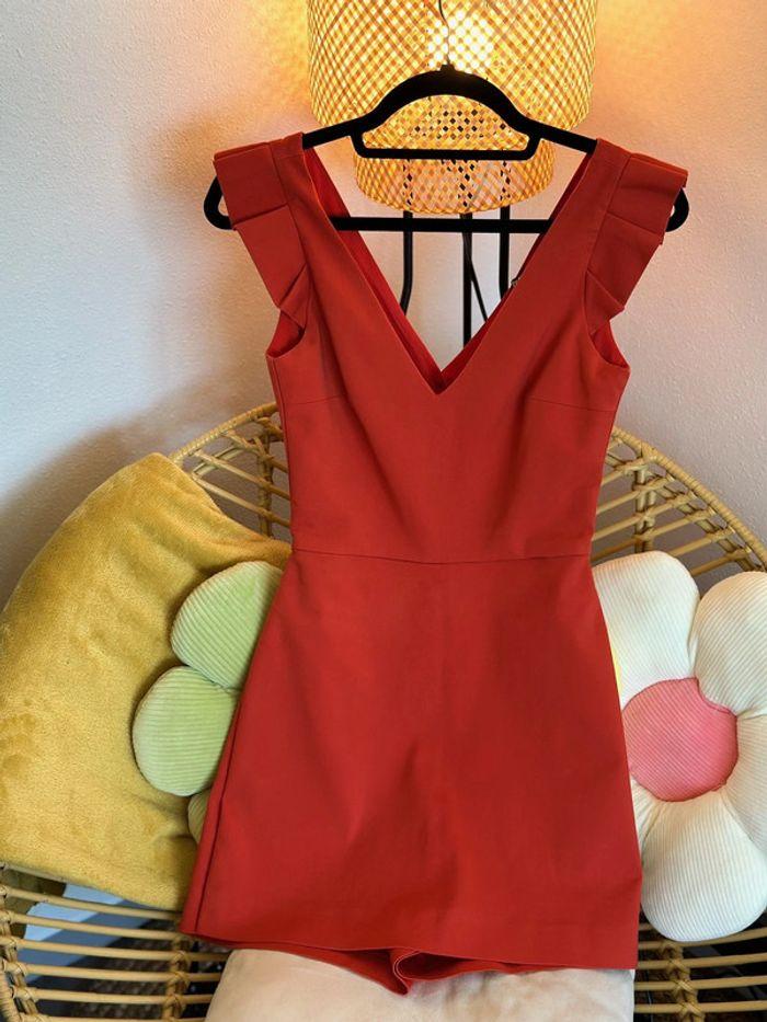 Combishort Zara rouge corail, taille XS - photo numéro 1