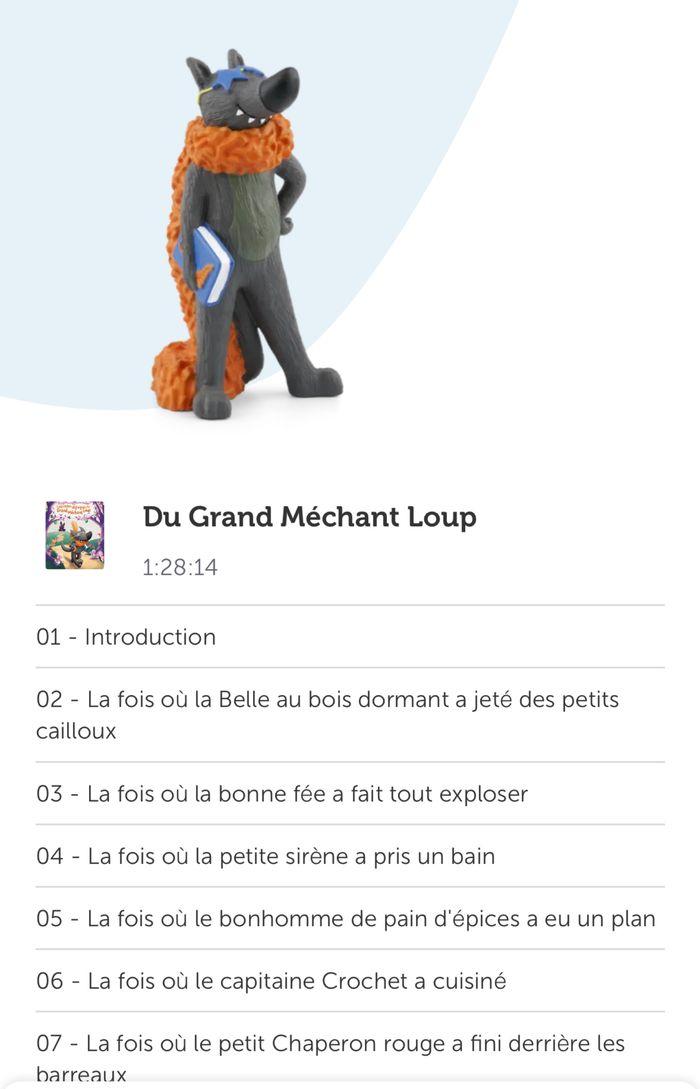 Tonies grand méchant loup français