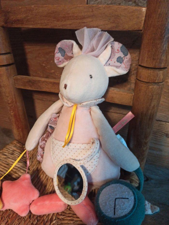 peluche hochet souris il était une fois moulin roty tbe - photo numéro 5