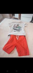 Ensemble short et t-shirt 5 ans