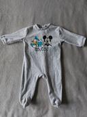 Pyjama Disney Baby gris Mickey & Donald 6 mois