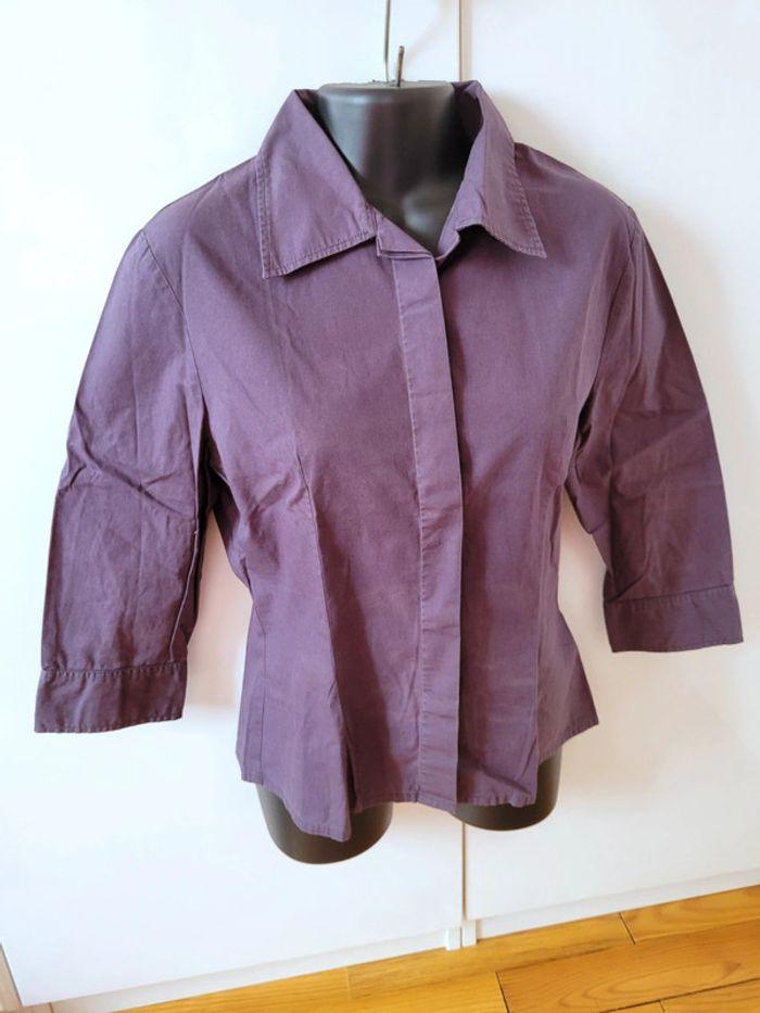 Chemise chemisier Pimkie S 36 violet foncé pro professionnel - photo numéro 1