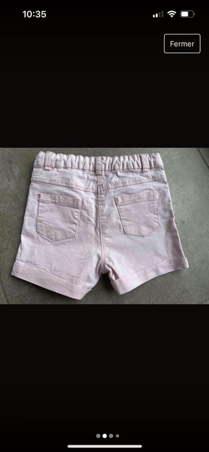 Lot short rose/t-shirt 2ans - photo numéro 3