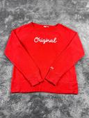 👕 Sweat GAP logo brodé Rouge Taille S 👕