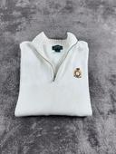 👕 Sweat Lauren Ralph Lauren Vintage Logo Brodé Blanc Taille L 👕