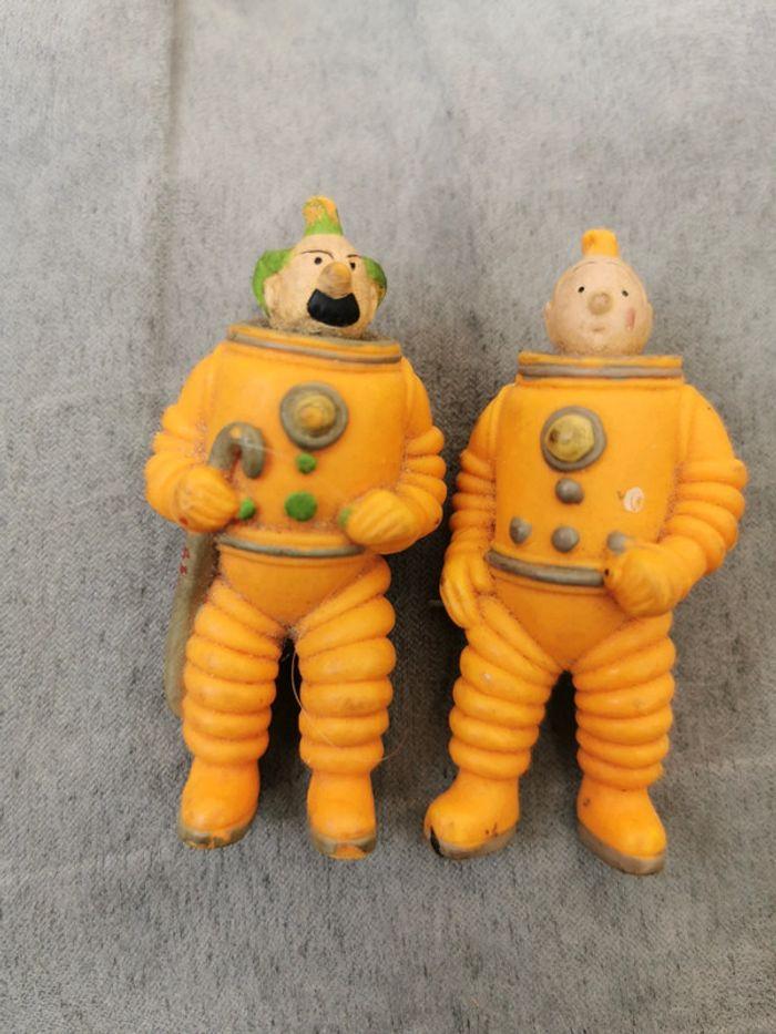 Lot de 2 figurines vintage  Hergé 1994 tintin dupond - photo numéro 1