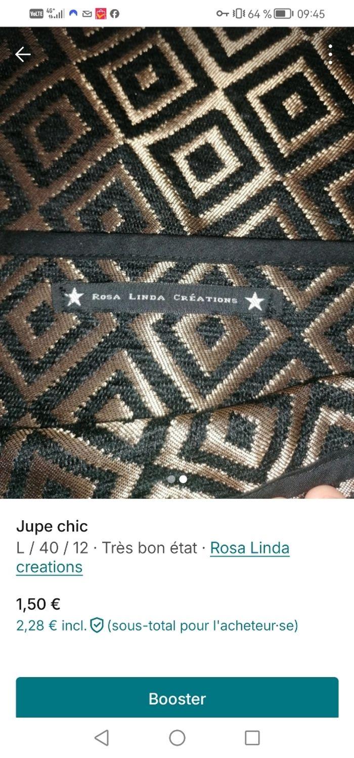 Jupe dorée chic - photo numéro 2