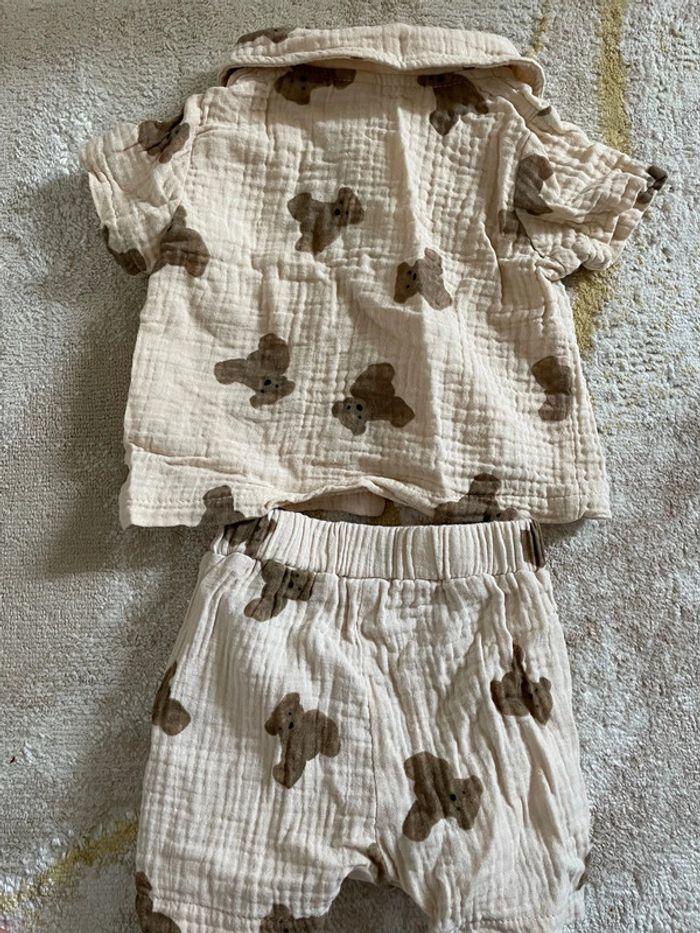 Ensemble short + chemise bébé - photo numéro 6