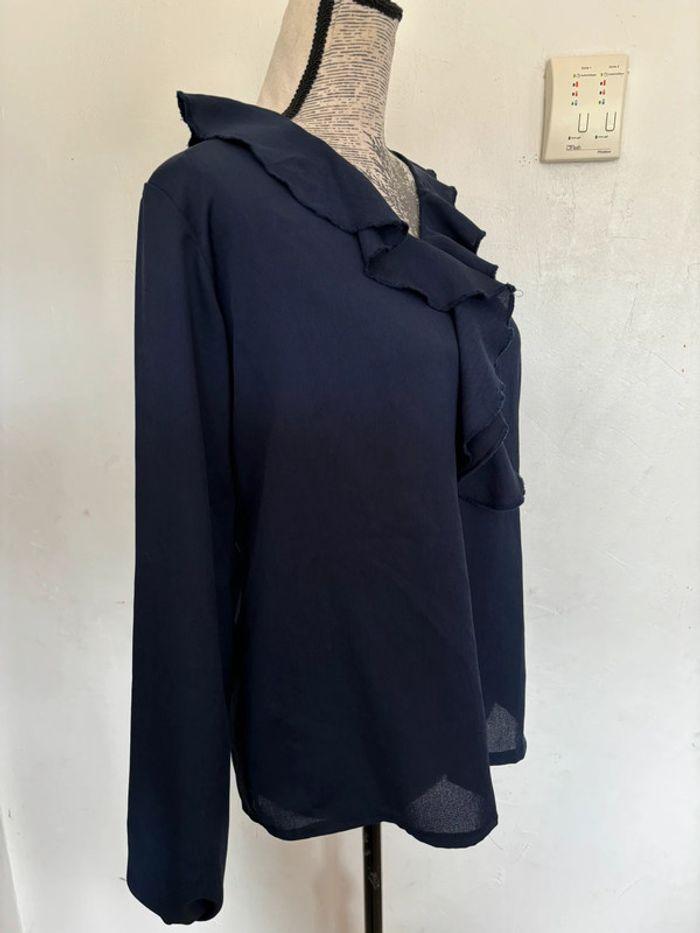 Magnifique blouse bleu marine taille XL neuve - photo numéro 4