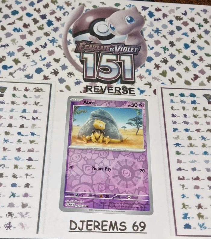 Abra Reverse - EV3.5:151 - 063/165 - Carte Pokémon Française Neuve