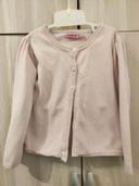 Gilet rose pâle 5 ans nky