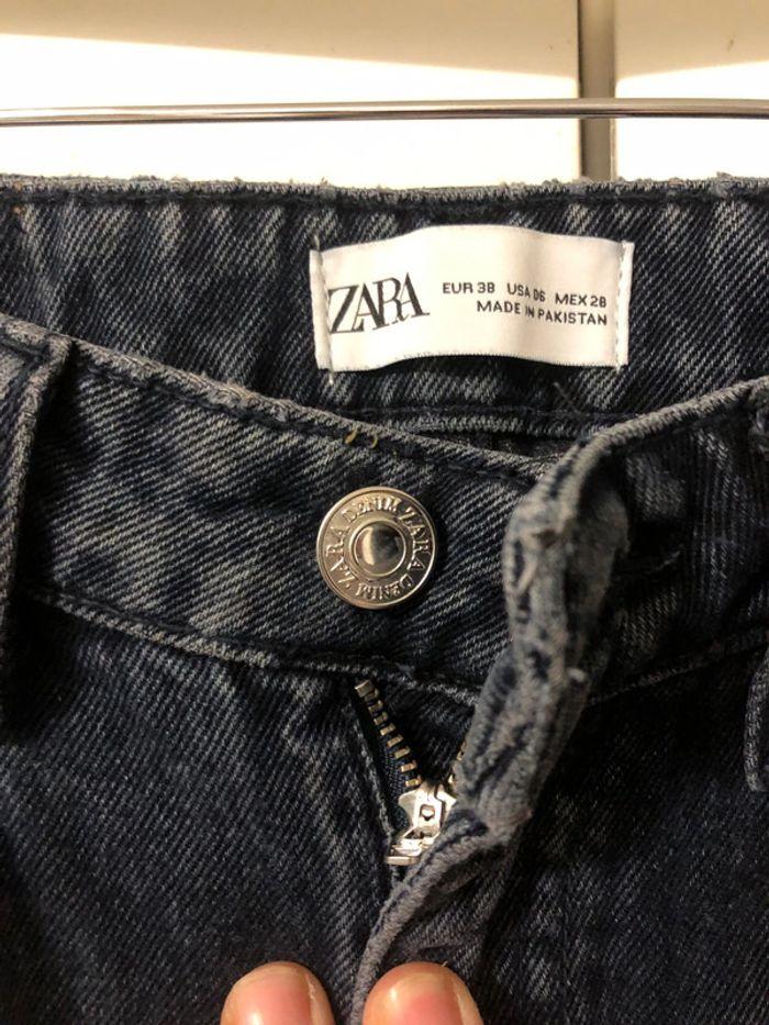 Pantalon jean .large .taille haute . zara . Taille 38 - photo numéro 4