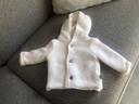 Manteau chaud blanc 1 mois orchestra