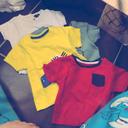 Vend lot de 4 tee shirt a manche courte taille 6-9 mois