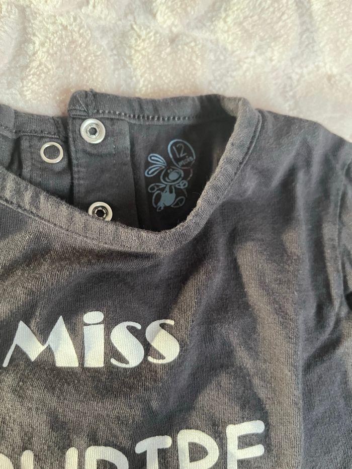 T shirt miss sourire 12 mois - photo numéro 2