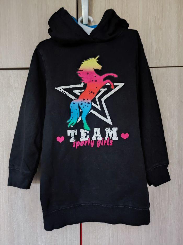 Sweat capuche licorne 8 ans BPC - photo numéro 1