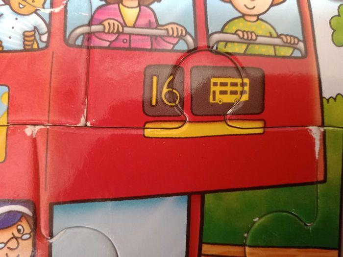 Petit puzzle réversible bus anglais - photo numéro 4