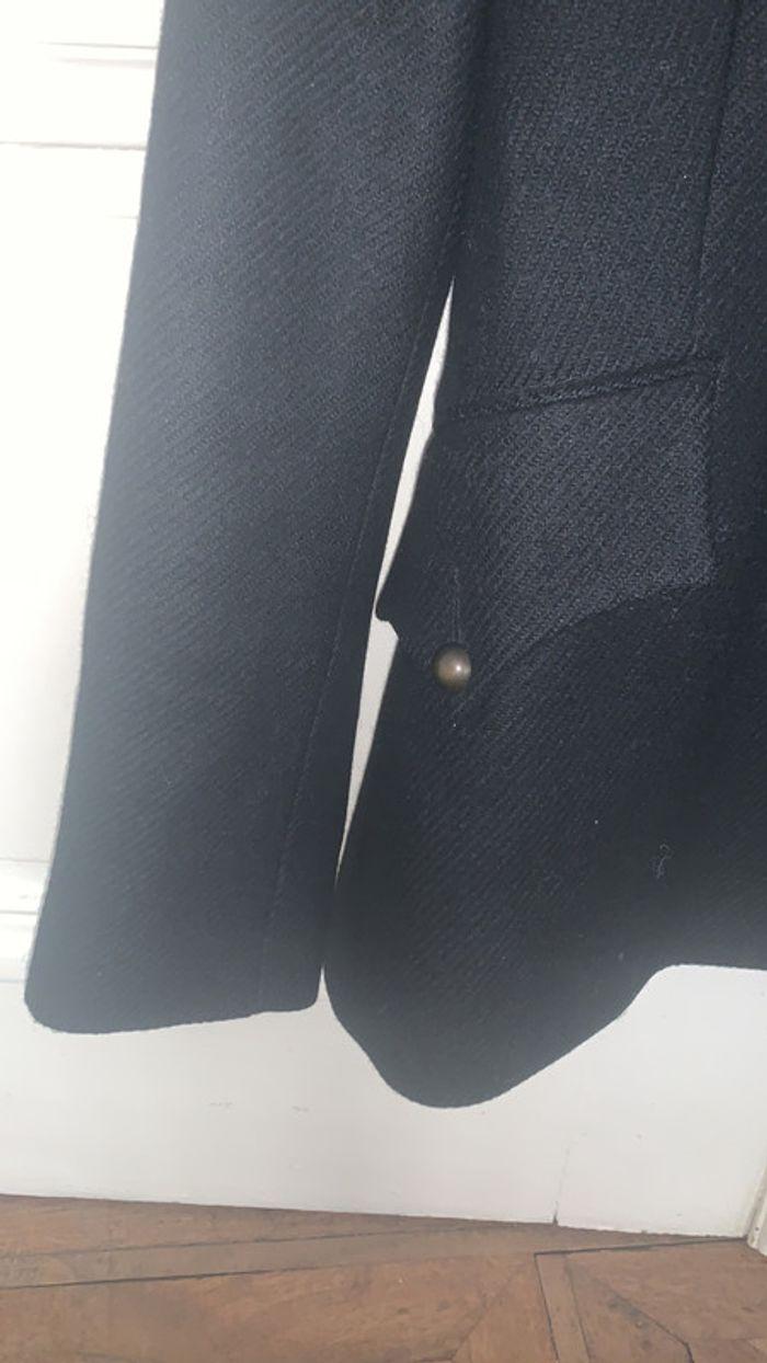 Blazer en laine noir, taille 38, comptoir des cotonniers - photo numéro 4