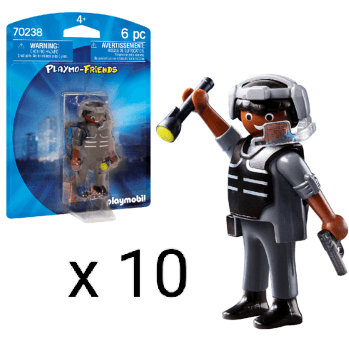 Lot de 10 figurines Playmobil 70238 Police d'élite neuf - photo numéro 1