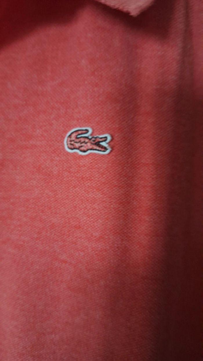 Polo Lacoste corail T.46 - photo numéro 5