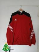 Gilet zippé adidas XL rouge et noir