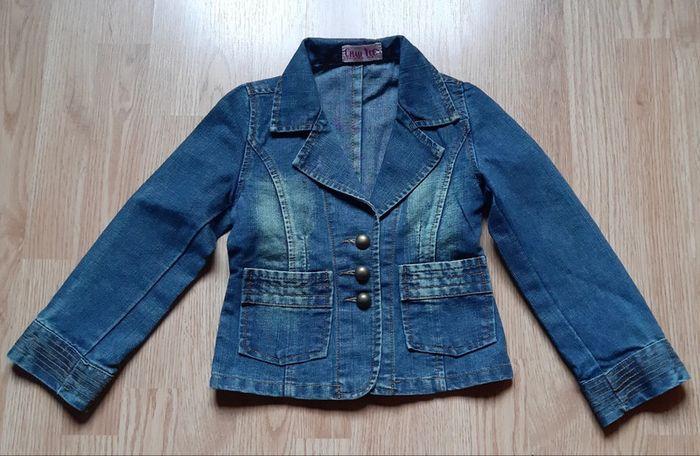 Veste en jean filles/ Jeans jasje meisje - photo numéro 1