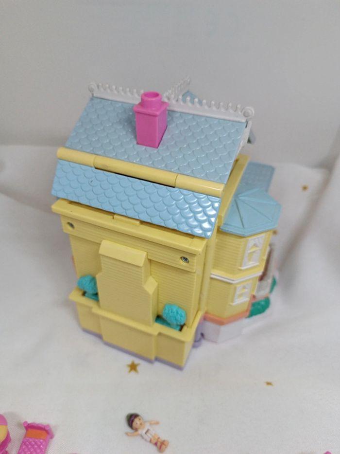 Polly pocket bluebird grande maison jaune yellow clubhouse house accessoires danse dépliable - photo numéro 9