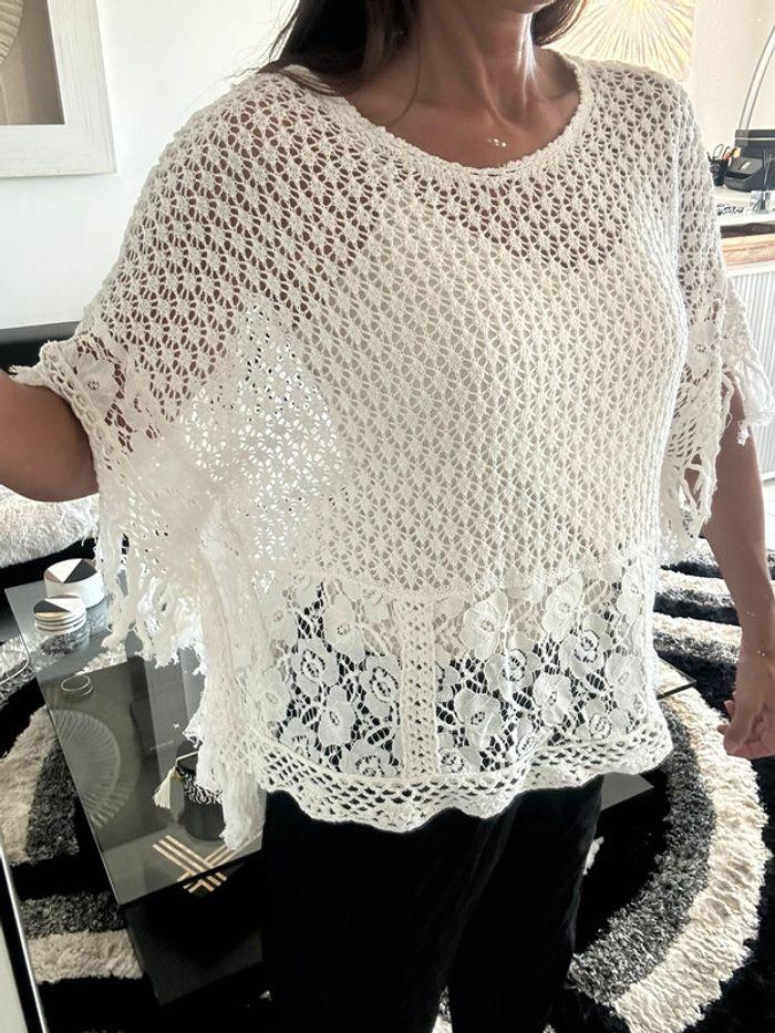 Poncho façon crochet Morgan - photo numéro 6