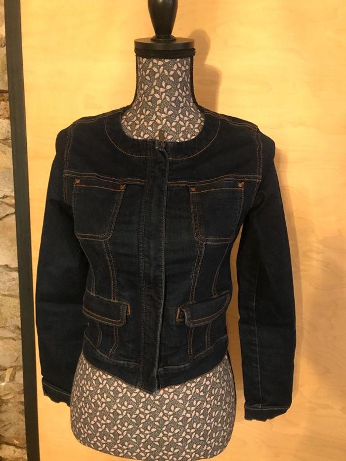 Veste en jean foncée - photo numéro 2