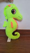 Peluche Hippocampe fluo