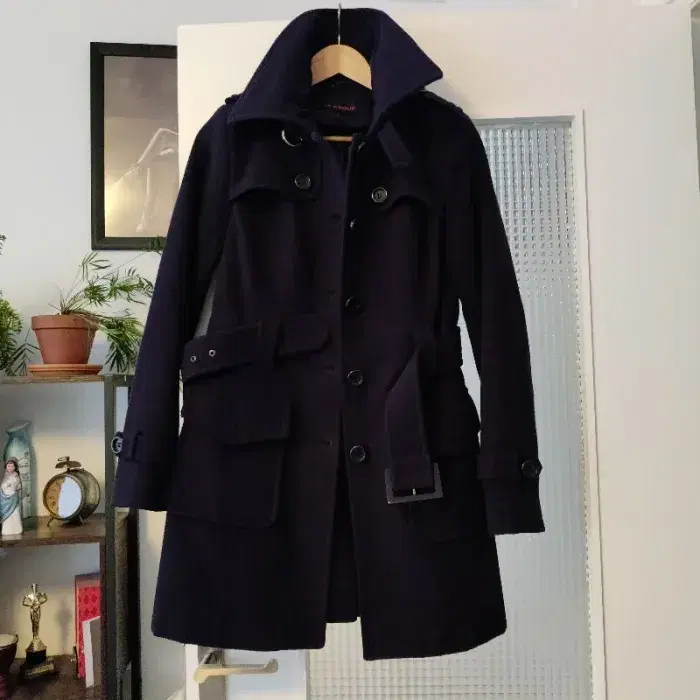 Manteau bleu marine en laine - photo numéro 1