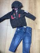 Sweat capuche + jean compagnie des petits 12 mois