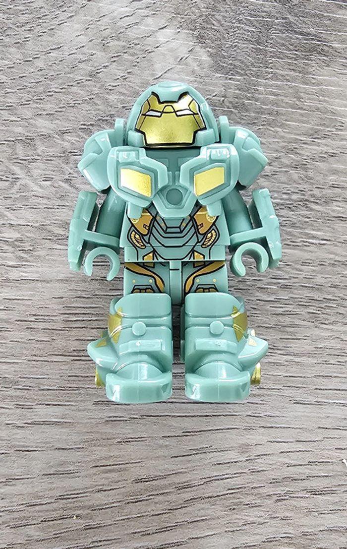 Minifigurine superhéros : Mini Hulkbuster armure verte (compatible Lego)