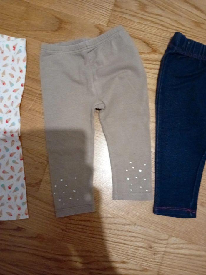 Lot 3 leggings 12 mois - photo numéro 4