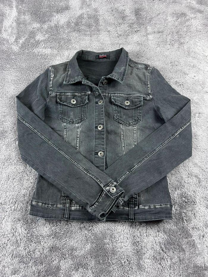 👕 Veste en Jeans vintage y2k Noir Taille S 👕 - photo numéro 1