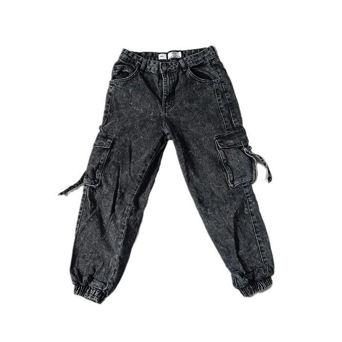 Pantalon cargo noir/gris - photo numéro 1