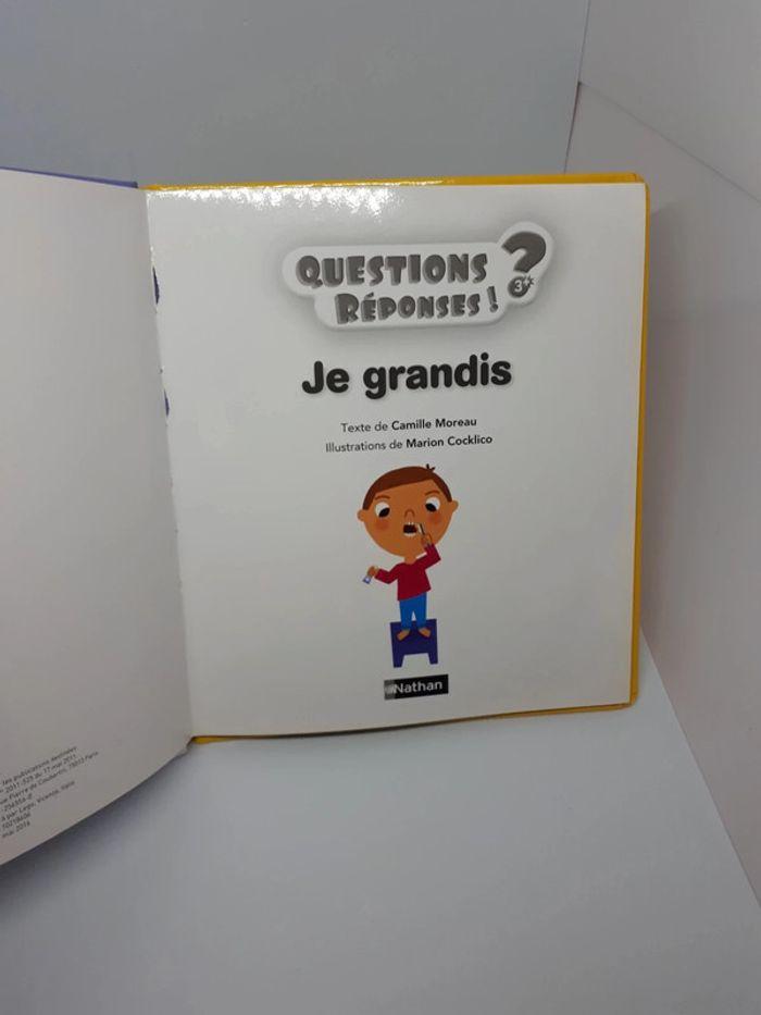 Livre "Questions réponses 3 ans et plus, Je grandis" Nathan - photo numéro 5