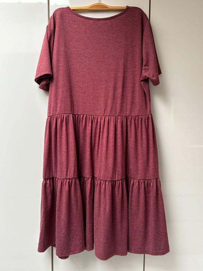 Robe bordeaux chiné Shein Curve - Taille 2XL - photo numéro 3