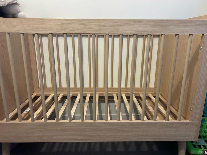 Lit bébé en bois chêne VOX + matelas - photo numéro 7