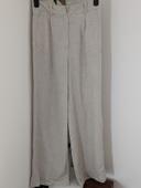 Pantalon okaidi , femme,  lin, taille 36