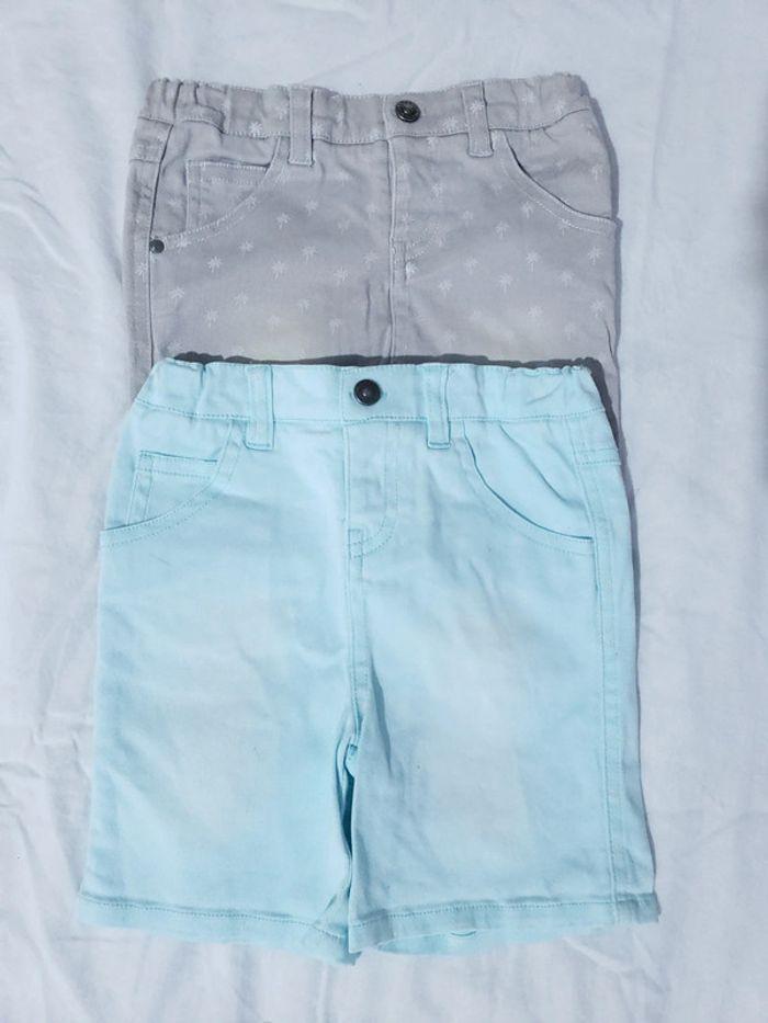 Lot 2 shorts 24 mois garçon surfeur été vacances - photo numéro 1